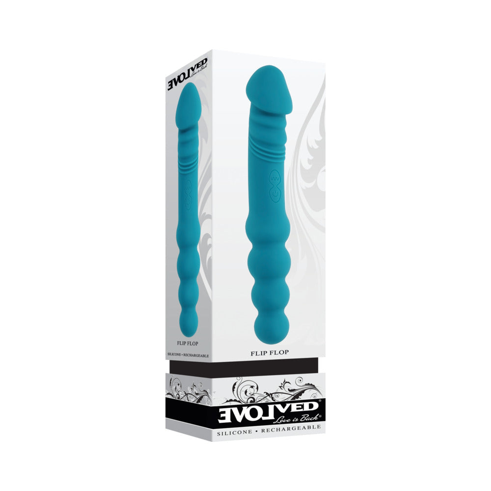 Evolved Flip Flop Dual-Sided Vibrator - Teal