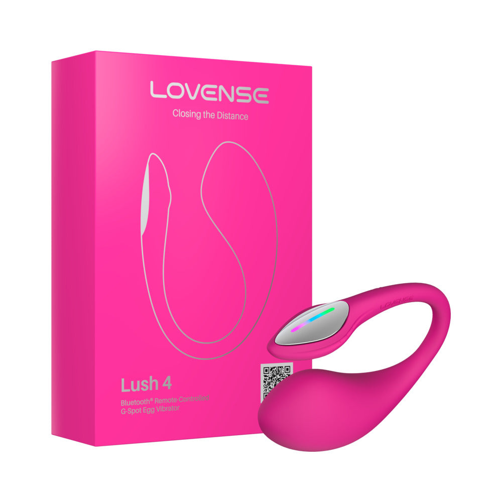 Lovense Lush 4.0 Bluetooth G-Spot Egg Camming Vibrator - Pink