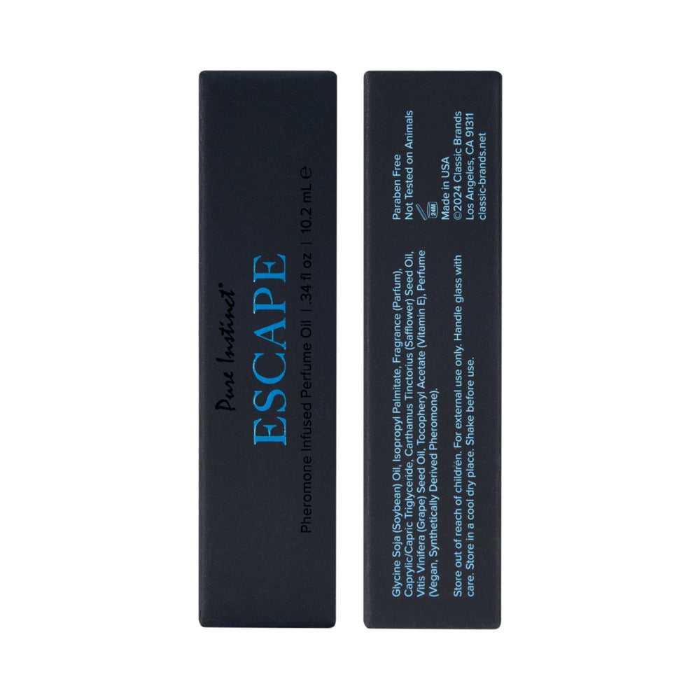 Pure Instinct Men's Collection Pheromone Perfume Oil-Escape 10.2ml