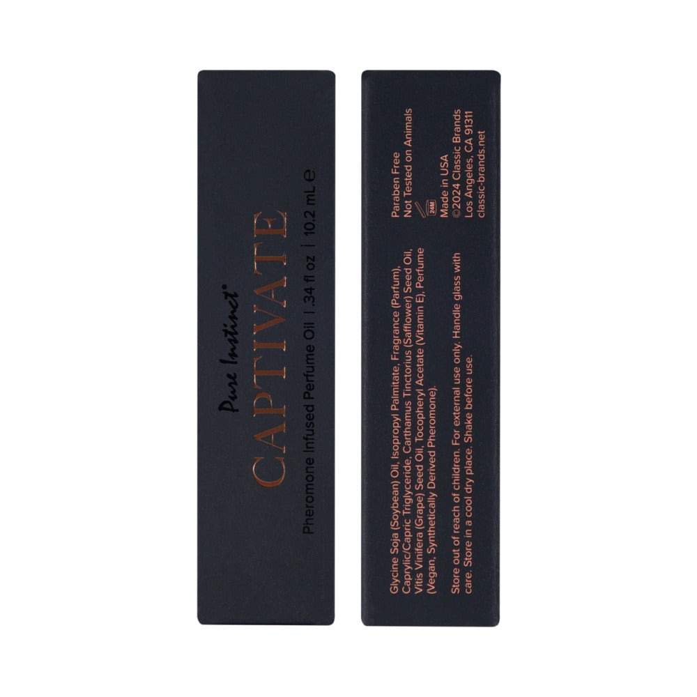 Pure Instinct Men's Collection Pheromone Perfume Oil-Captivate 10.2ml