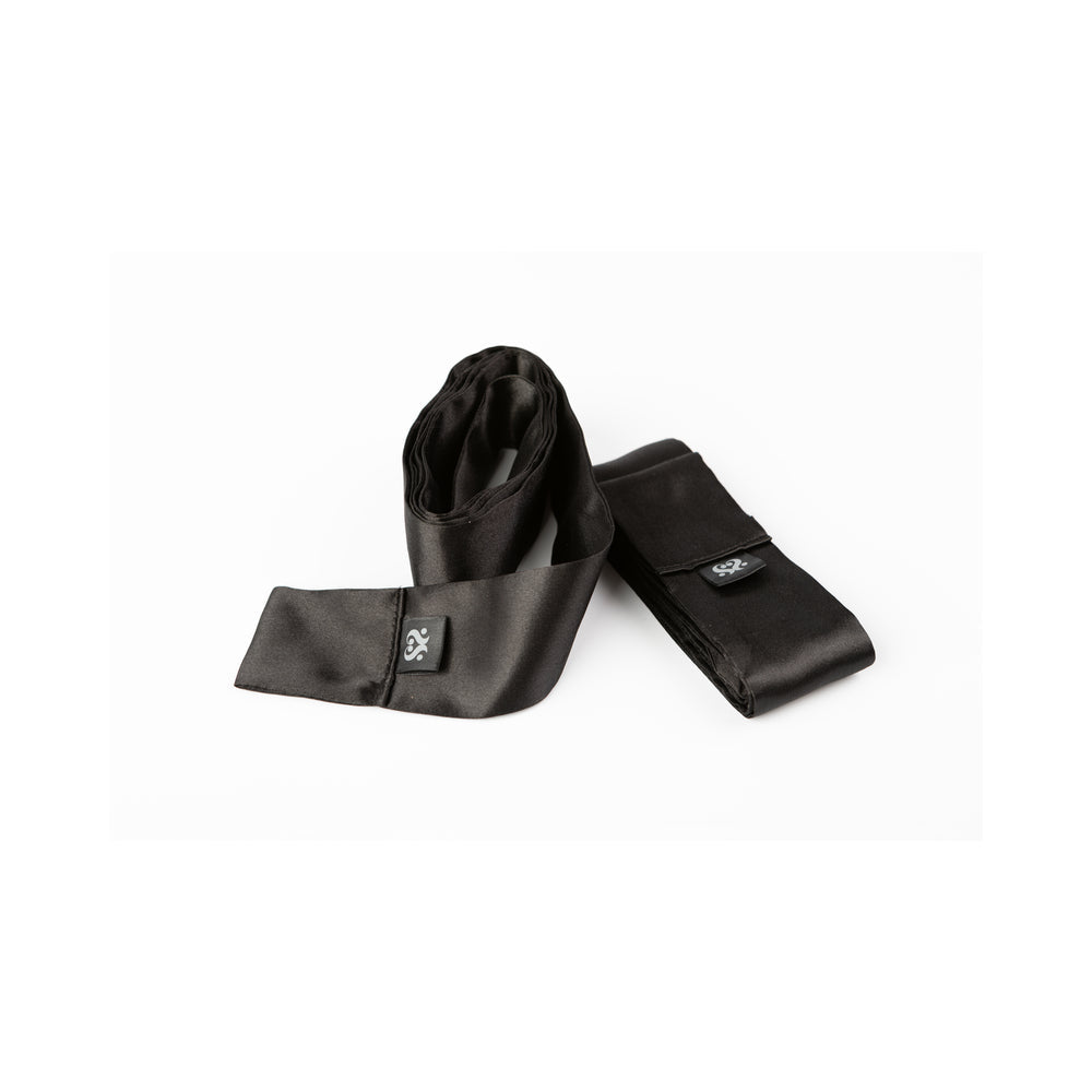 SEI MIO Nights in Tied Satin 2 x Silk Sash Restraints