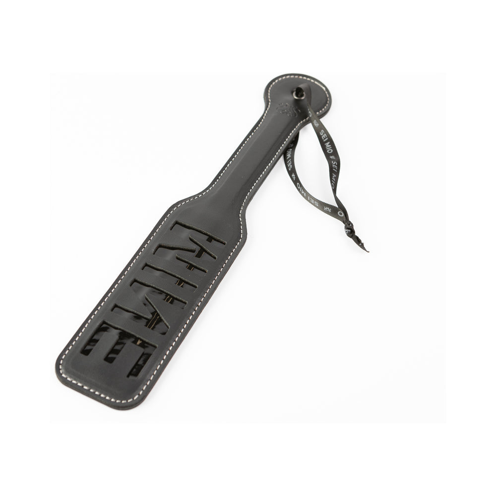 Sei Mio You're All Mine Impression Spanking Paddle - Black