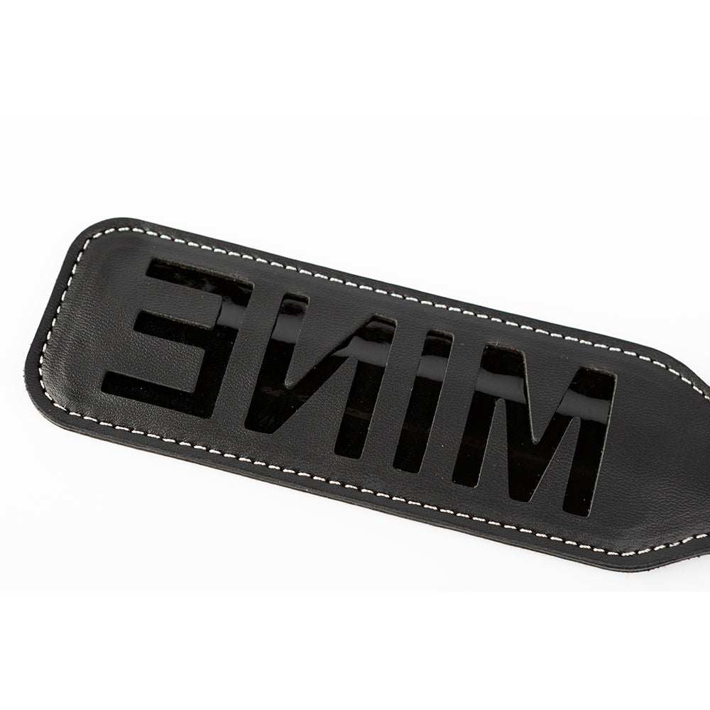Sei Mio You're All Mine Impression Spanking Paddle - Black