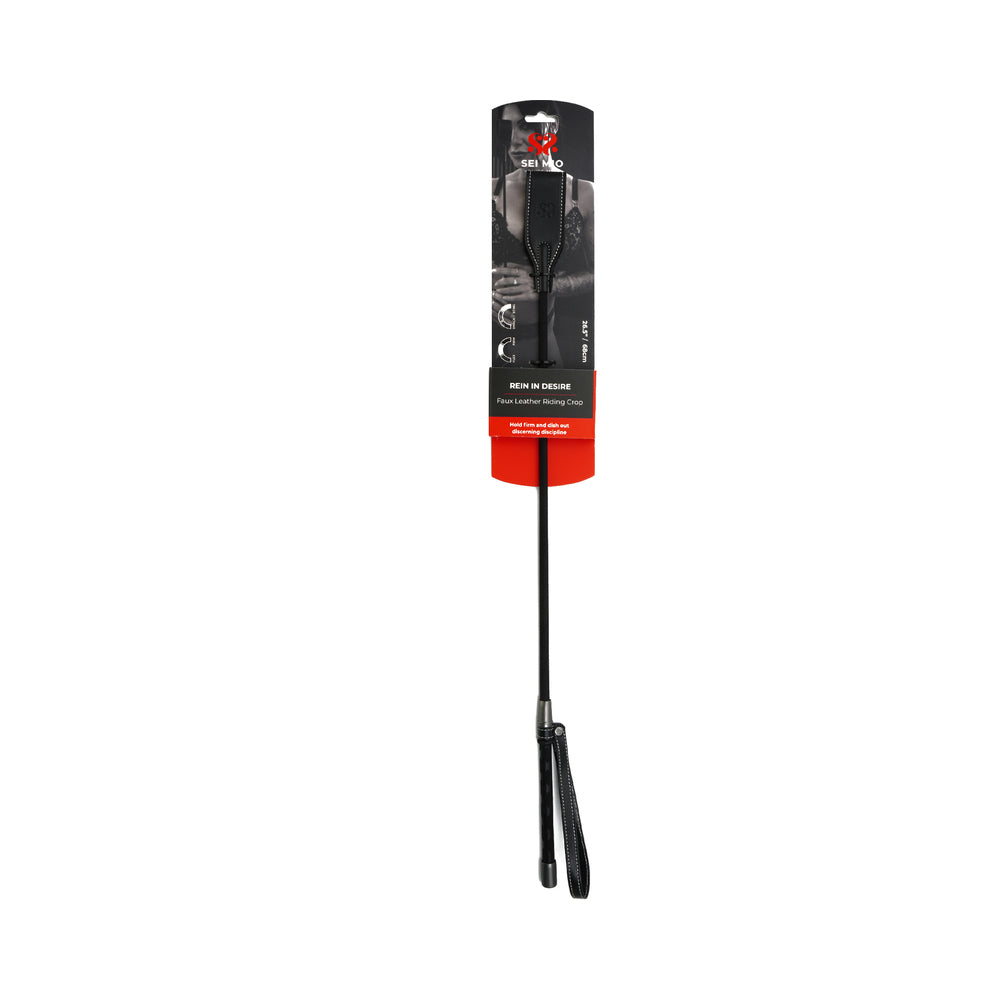 Sei Mio Rein in Desire Riding Crop - Black