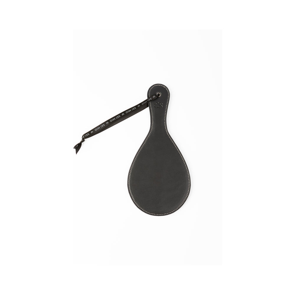 Sei Mio Roundly Chastised Broad Circular Spanking Paddle - Black