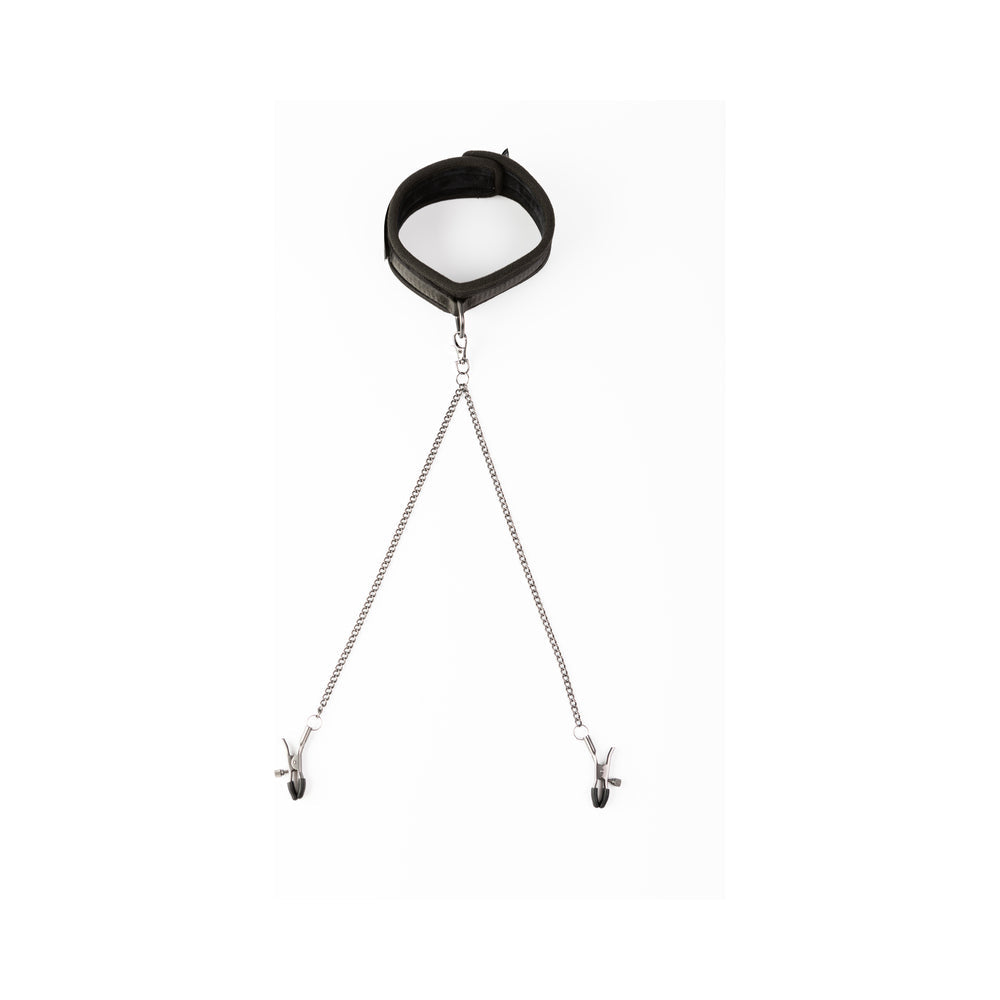 SEI MIO Twin Tweaks Collar with Nipple Clamps