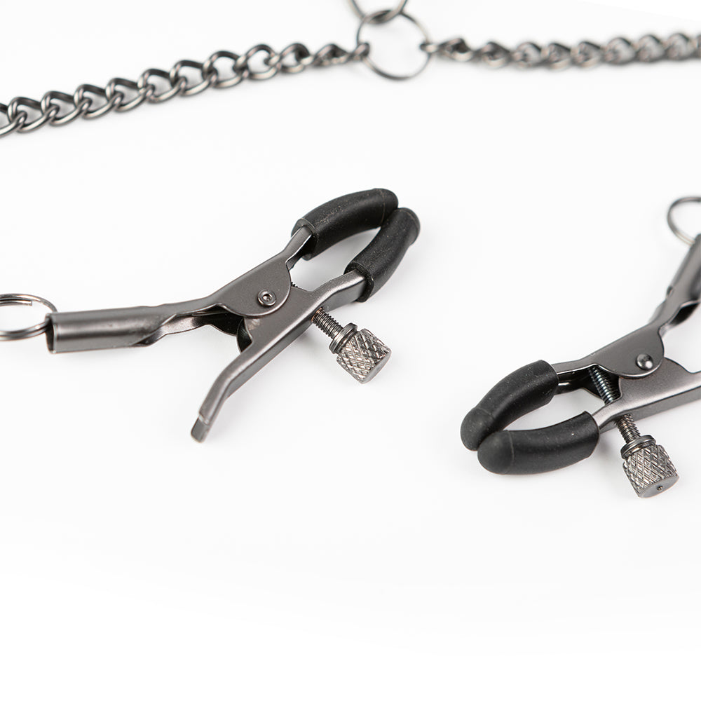 SEI MIO Twin Tweaks Collar with Nipple Clamps