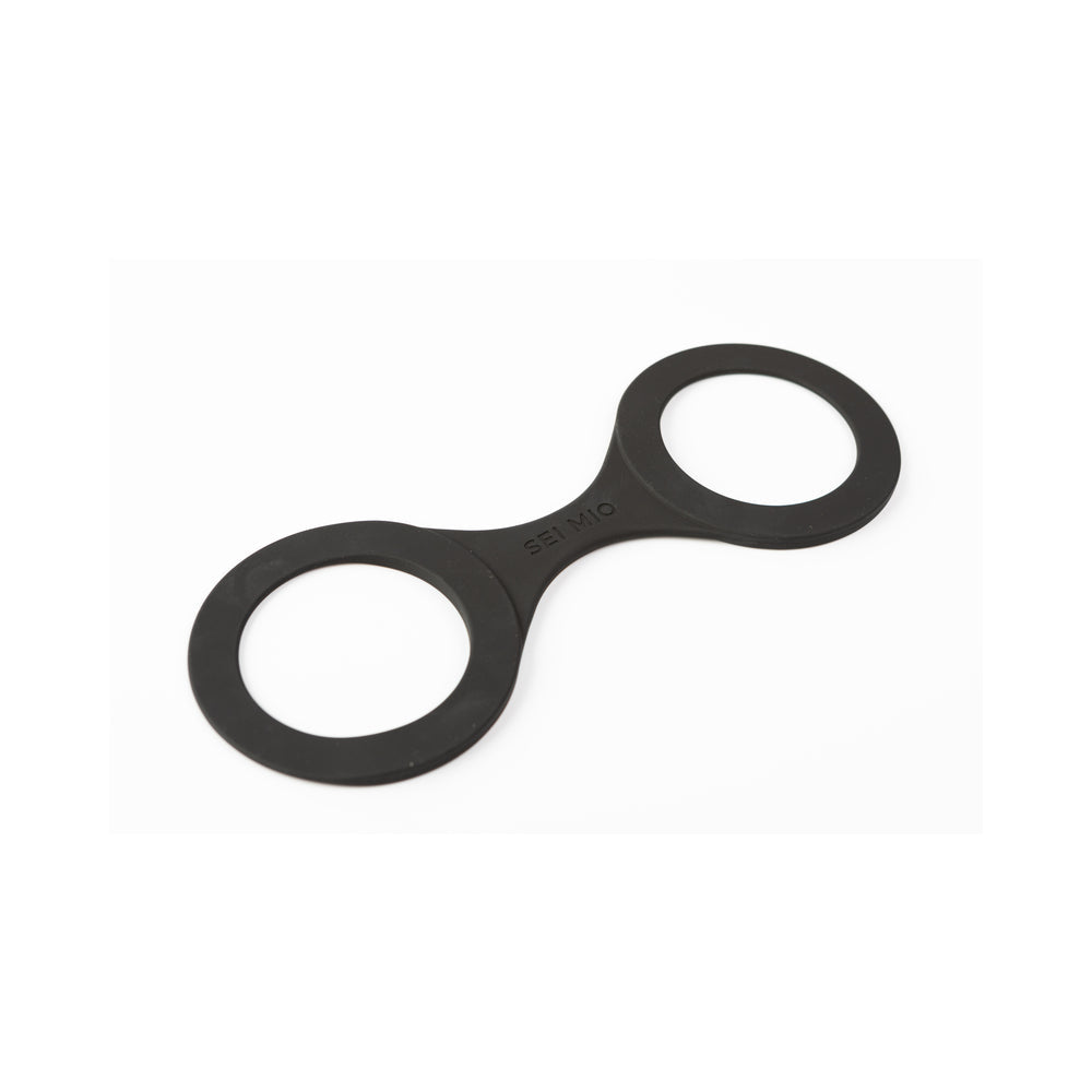 Sei Mio Handi Cuffs Super Strong Silicone Restraints - Large, Black