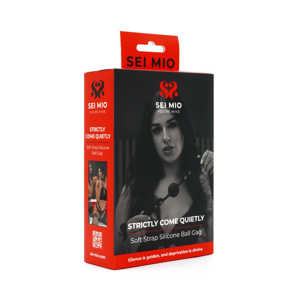 Sei Mio Strictly Come Quietly Soft Strap Silicone Ball Gage - Black