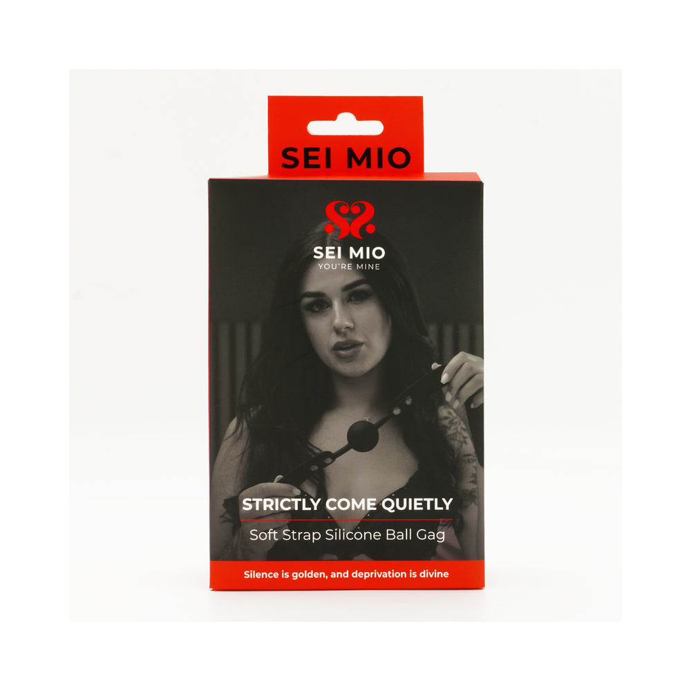 Sei Mio Strictly Come Quietly Soft Strap Silicone Ball Gage - Black