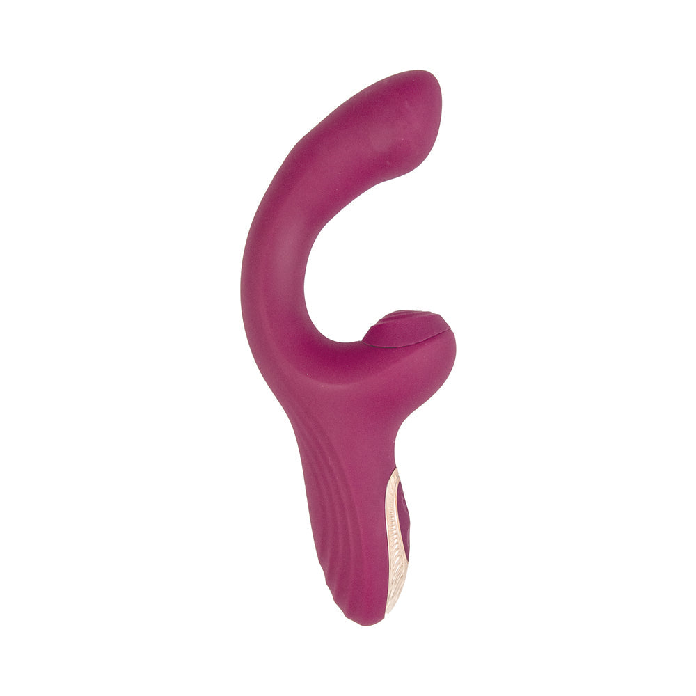 Blaze Heat-Up Thumper Massager-Eggplant