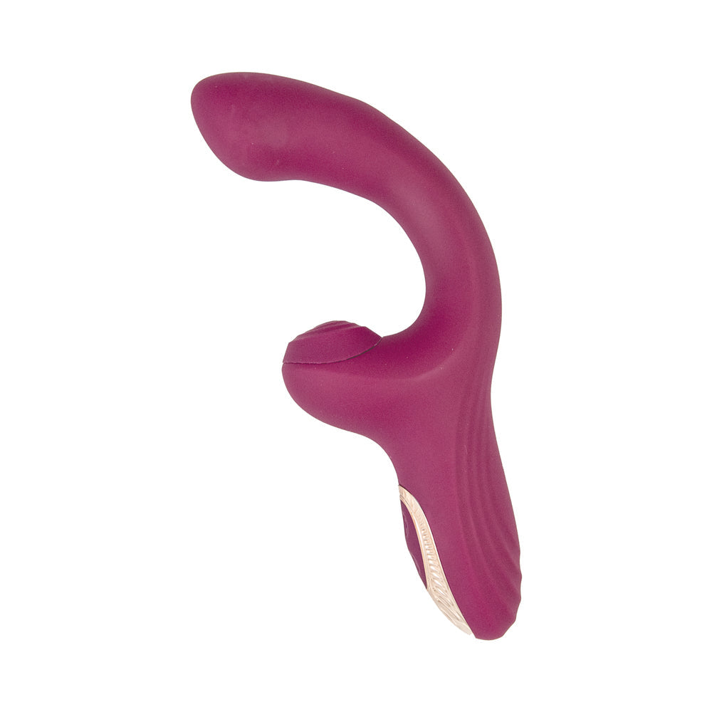 Blaze Heat-Up Thumper Massager-Eggplant