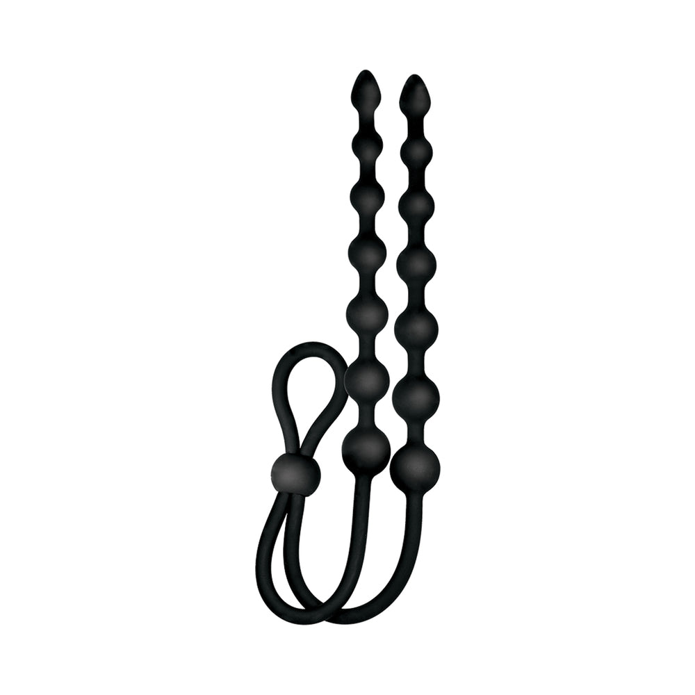Ass-sation Dual-Ended Anal Beads - Black