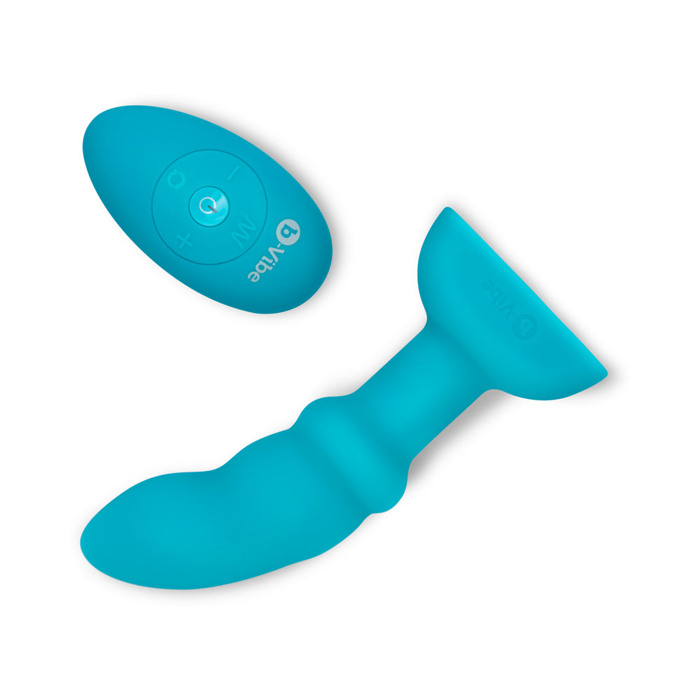 b-Vibe Remote Control Rimming P-Spot Plug - Blue