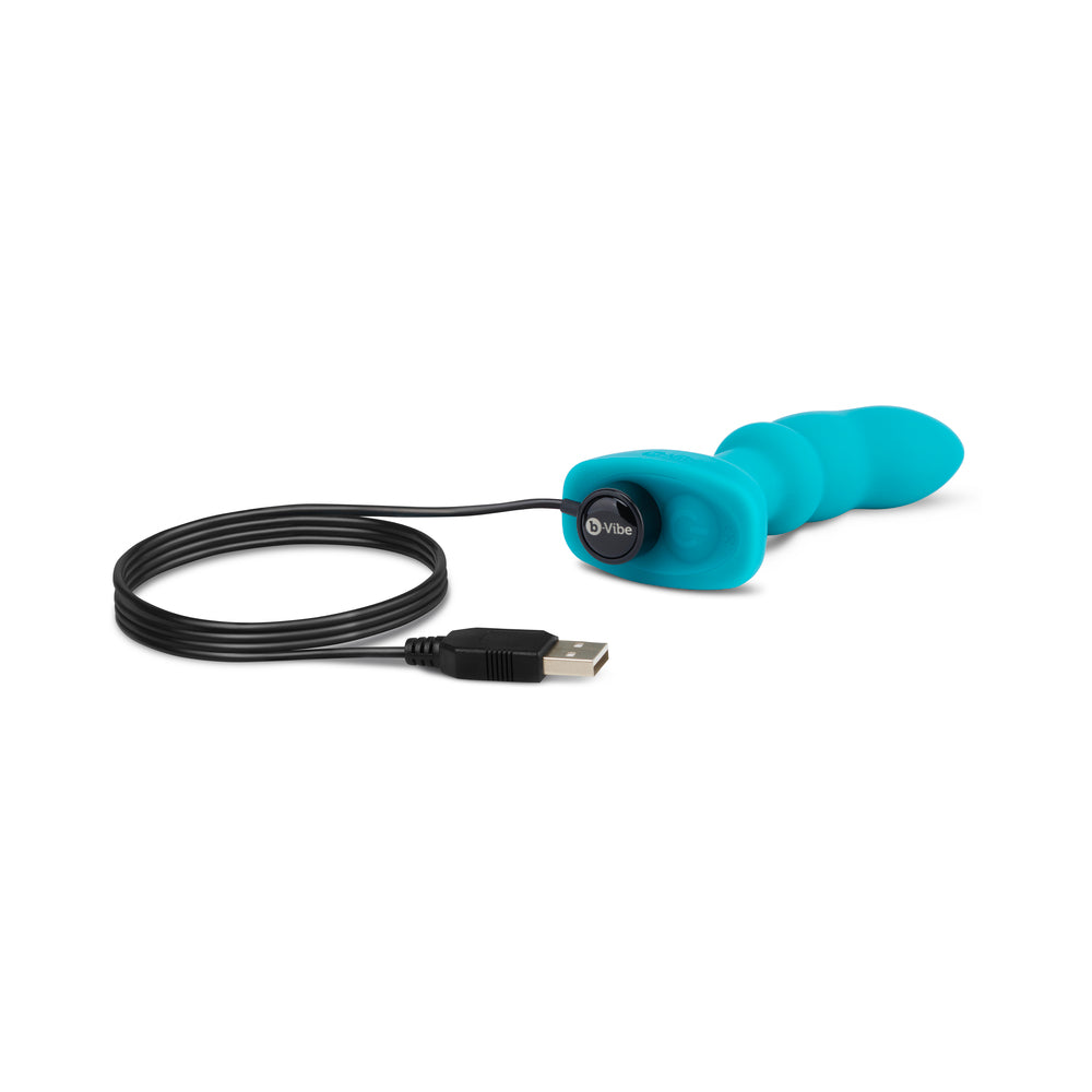 b-Vibe Remote Control Rimming P-Spot Plug - Blue