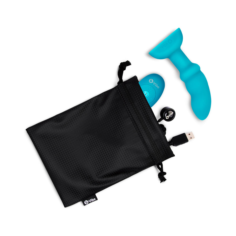 b-Vibe Remote Control Rimming P-Spot Plug - Blue
