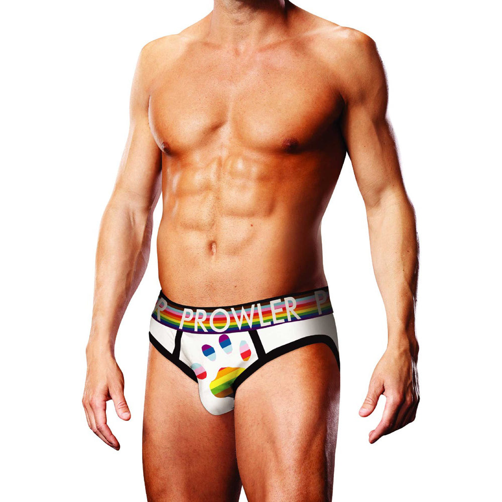 Prowler Oversized Paw Brief - White/Multi SM