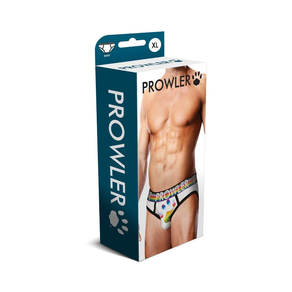 Prowler Oversized Paw Brief - White/Multi XL