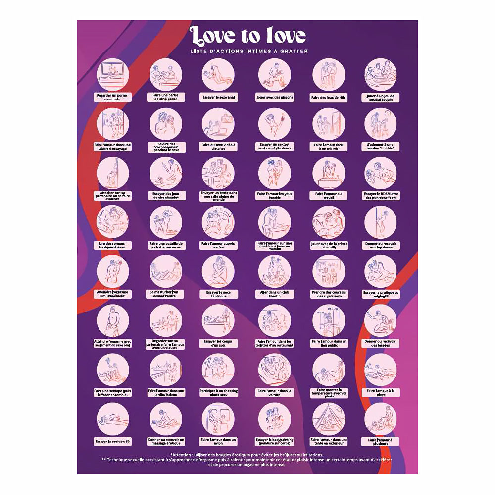 Love To Love Chasing Memories Scratch Off Bucket List