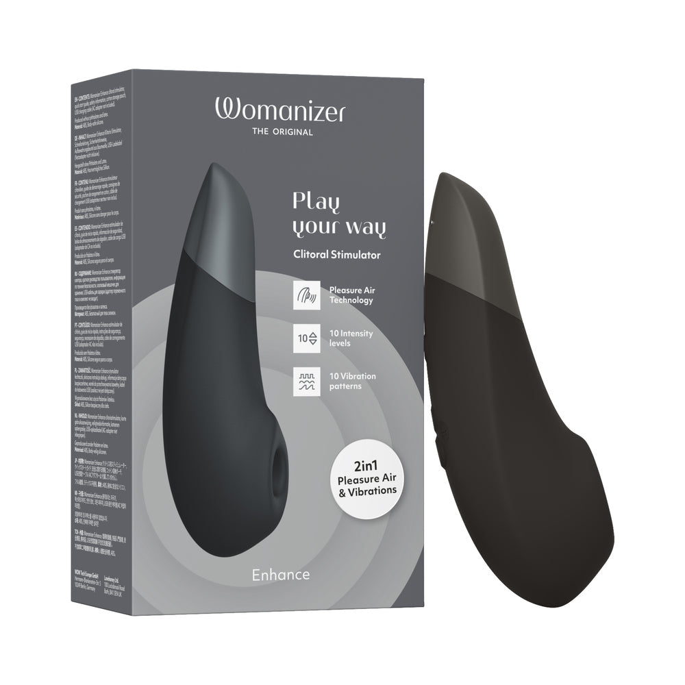 Womanizer Enhance 2 in 1 Pleasure Air & Vibrations - Black