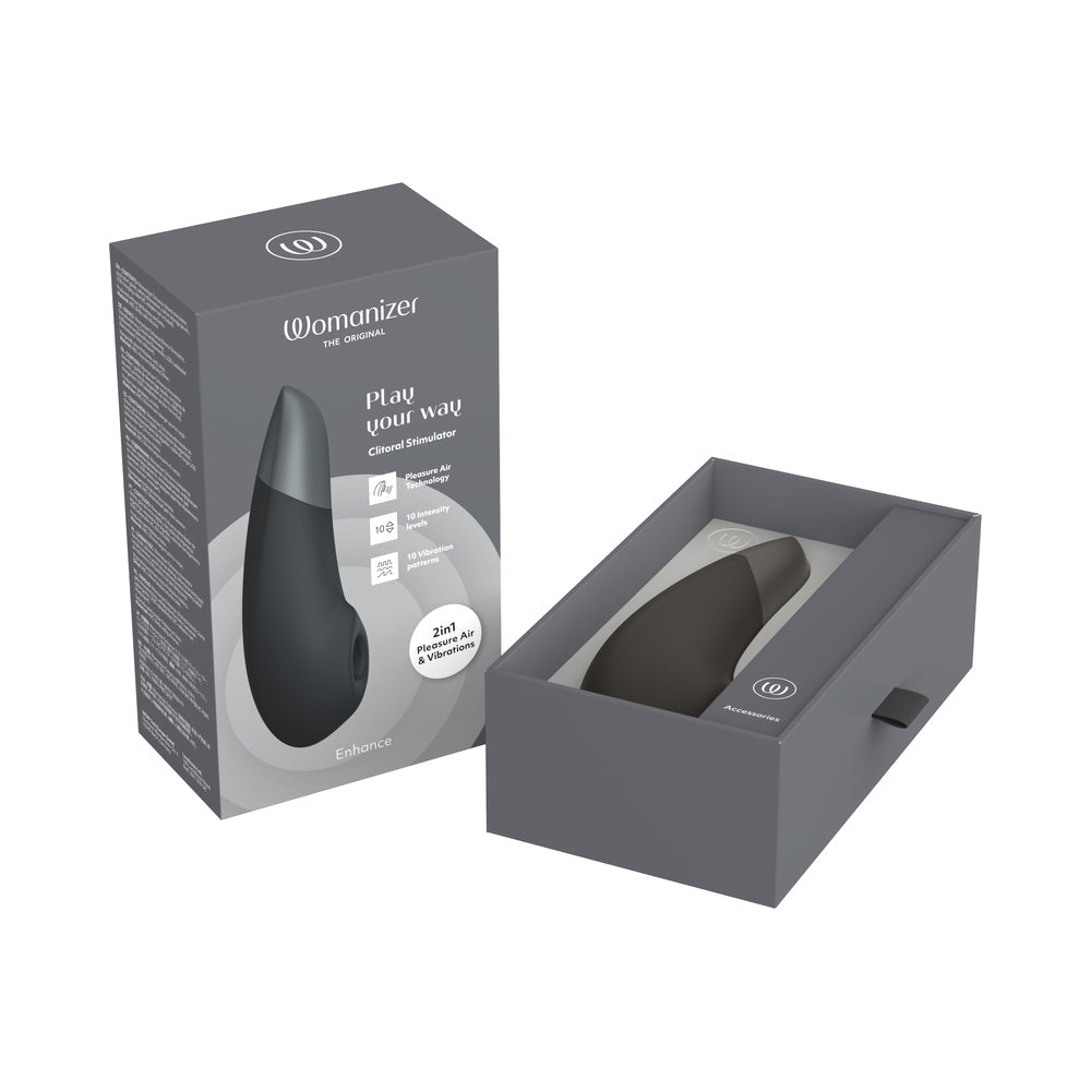 Womanizer Enhance 2 in 1 Pleasure Air & Vibrations - Black