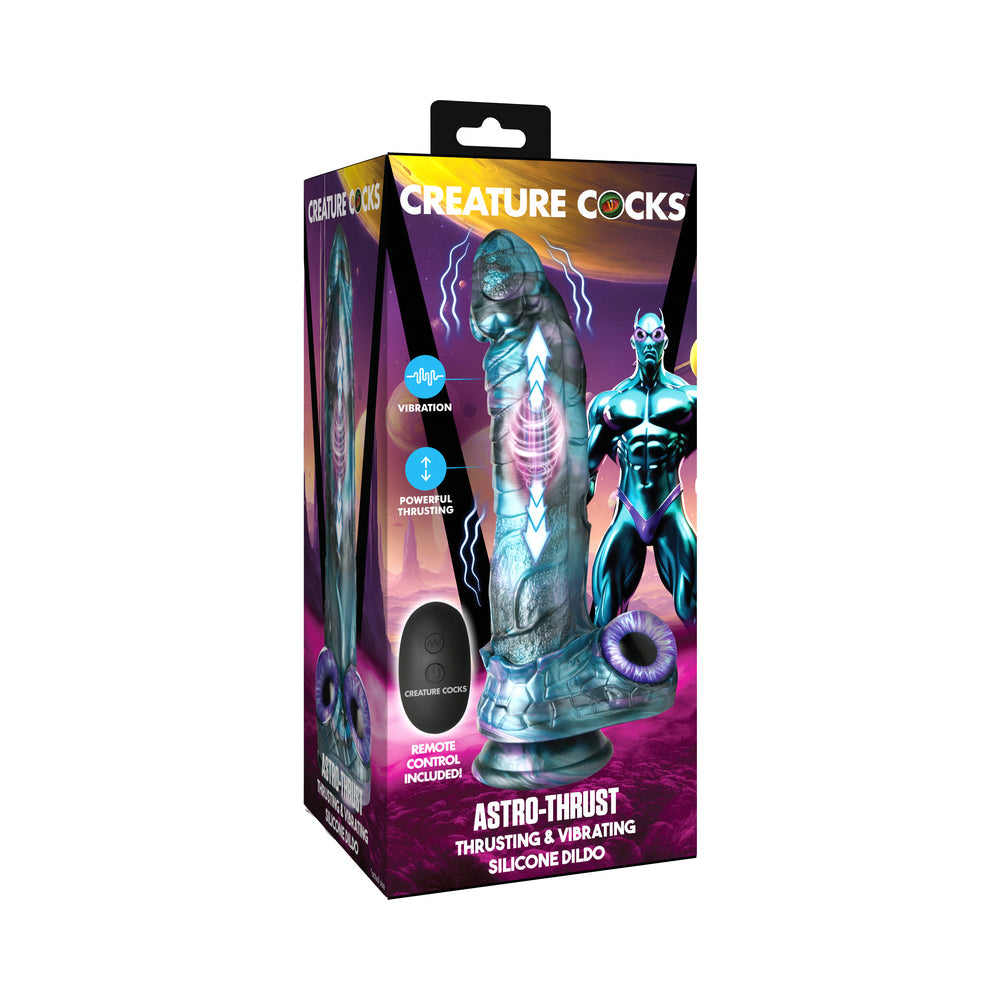 Creature Cocks Astro Thrust Thrusting and Vibrating Silicone Dildo