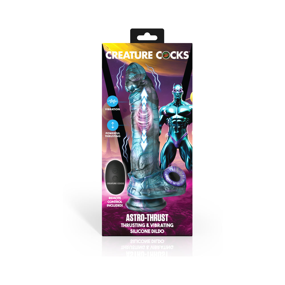 Creature Cocks Astro Thrust Thrusting and Vibrating Silicone Dildo