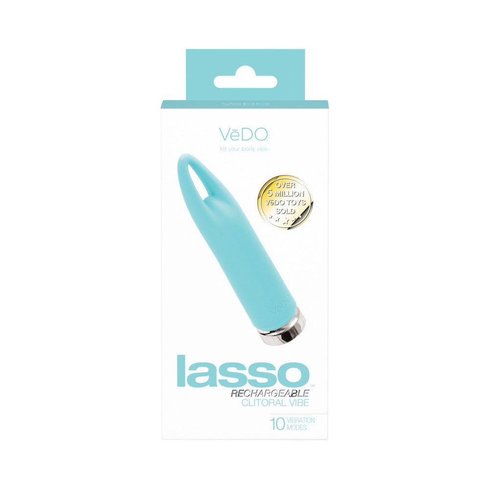 VeDO Lasso Rechargeable Bullet Vibe - Turquoise