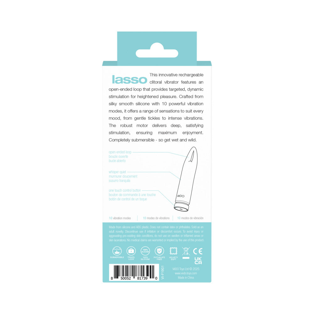 VeDO Lasso Rechargeable Bullet Vibe - Turquoise
