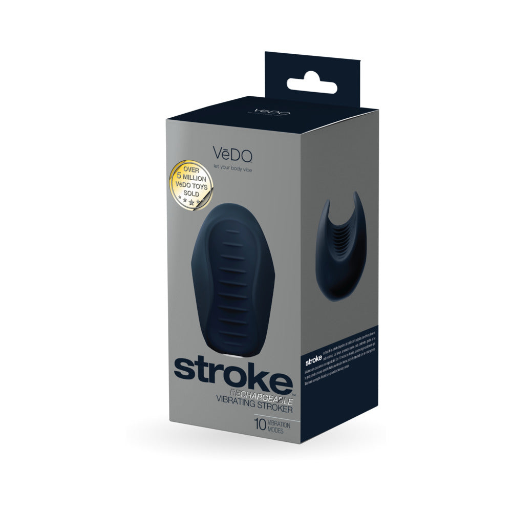 VeDO Stroke Rechargeable Vibrating Stroker - Black