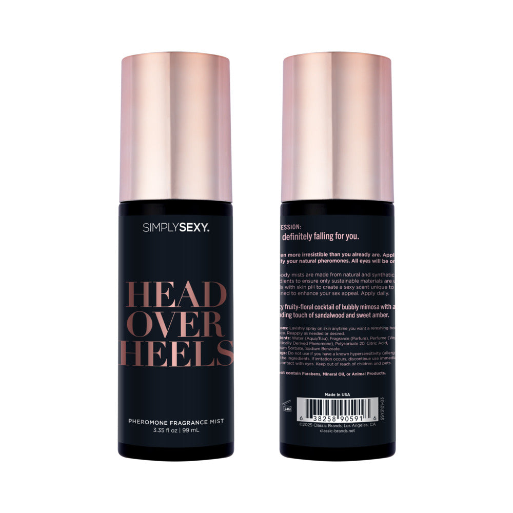 Simply Sexy Confessions Pheromone Body Mist-Head Over Heels 3.35oz