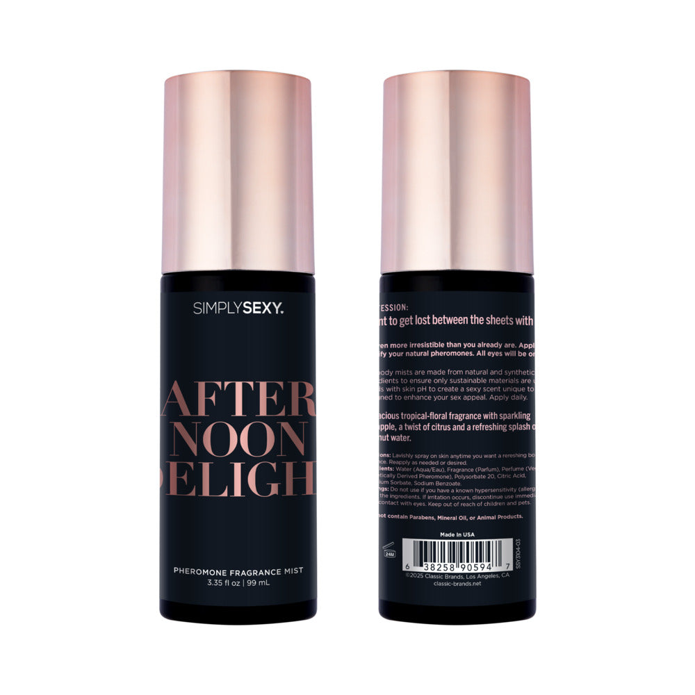 Simply Sexy Confessions Pheromone Body Mist-Afternoon Delight 3.35oz