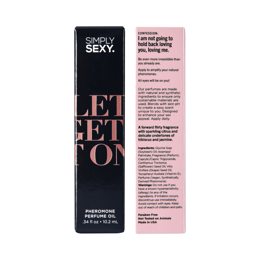 Simply Sexy Confessions Pheromone Oil Roll On-Let's Get it On .34oz