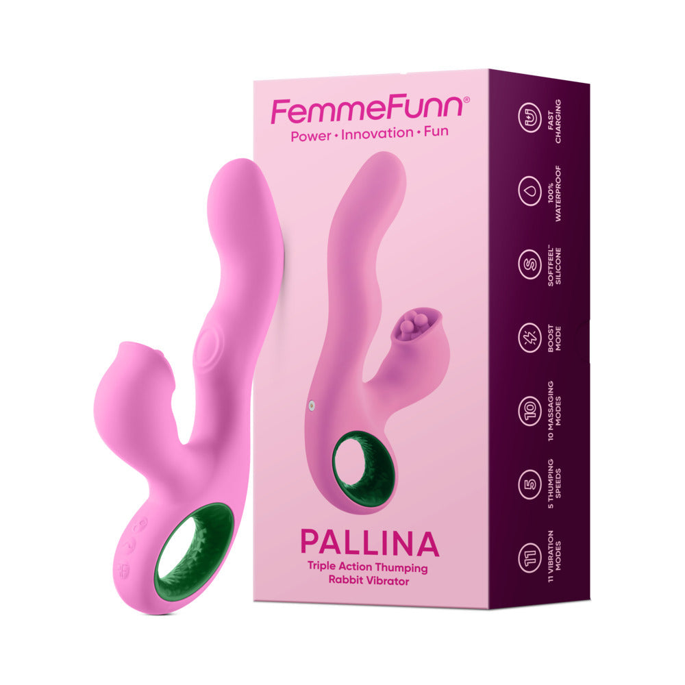 Femme Funn Pallina Triple Action Rabbit - Pink