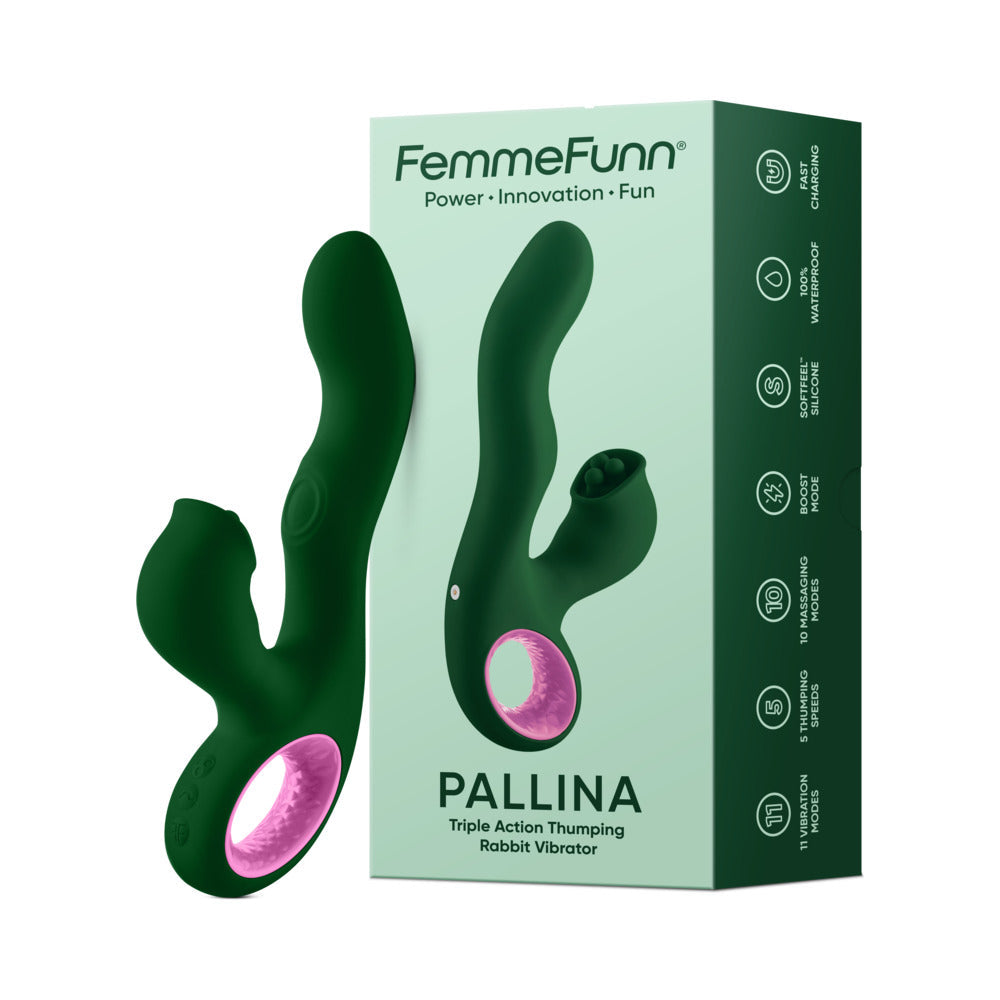 Femme Funn Pallina Triple Action Rabbit - Green