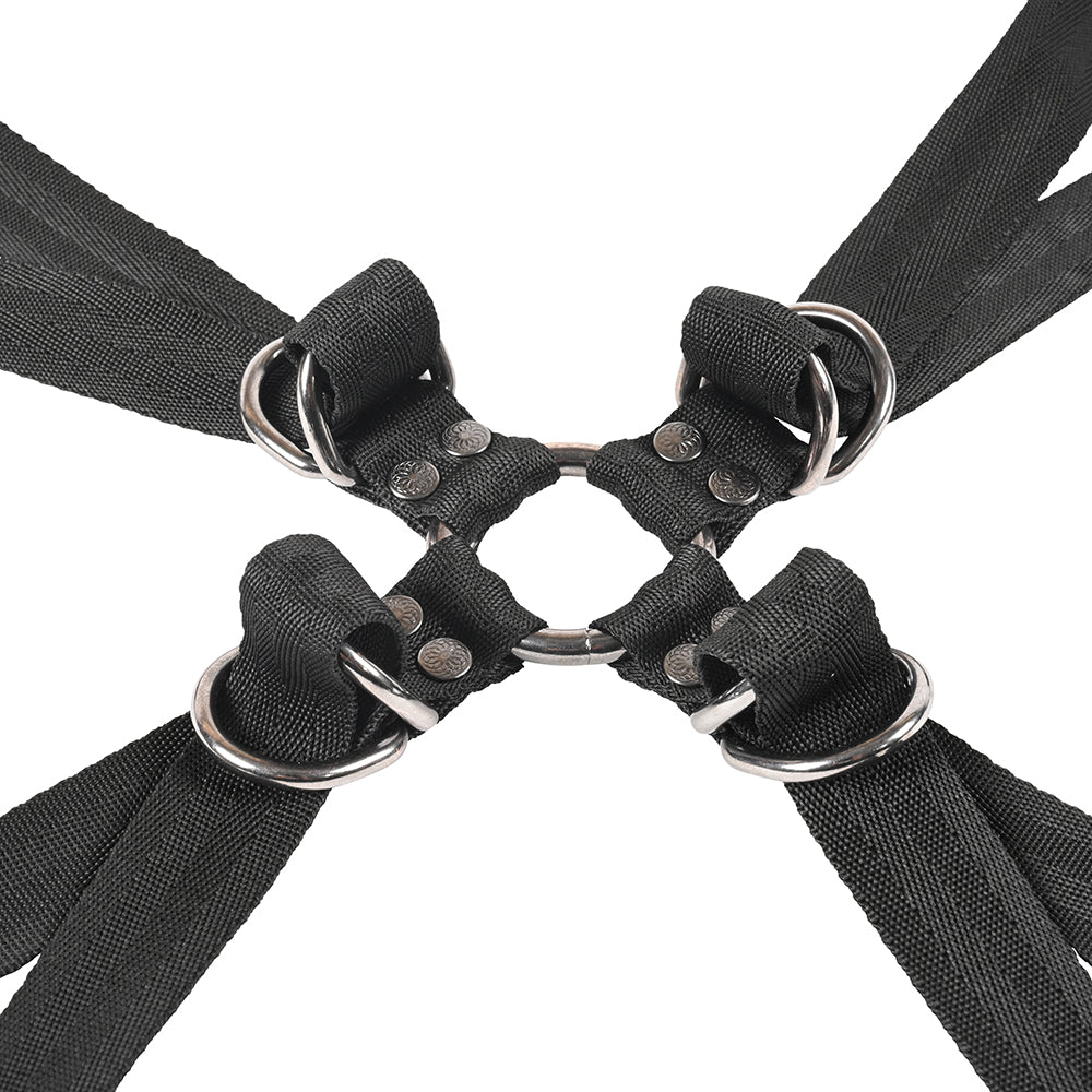 Velvet Noir Adjustable Hog Tie & Cuff Set