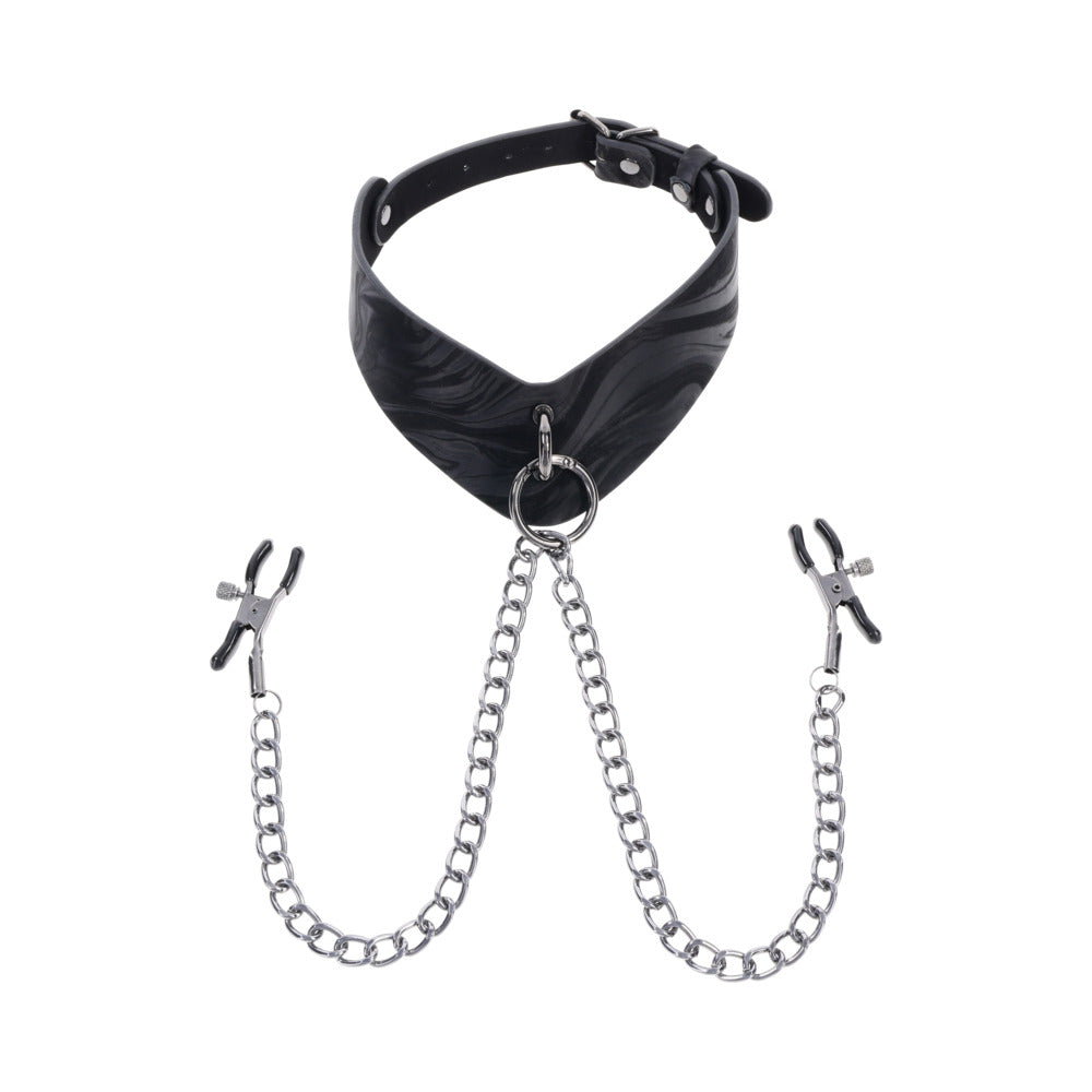Velvet Noir Collar & Removable Clamps