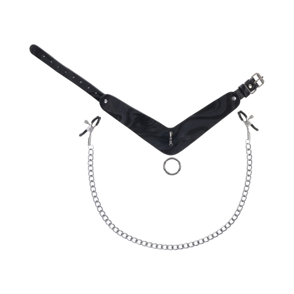 Velvet Noir Collar & Removable Clamps