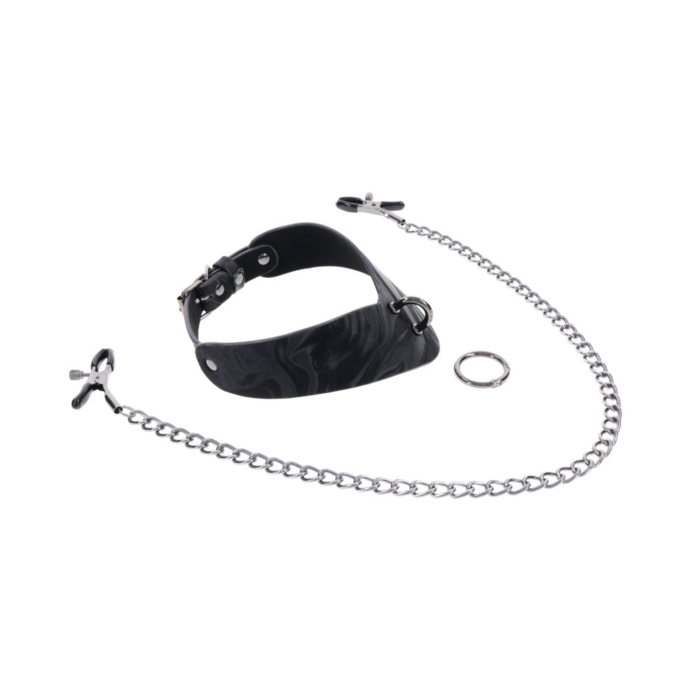 Velvet Noir Collar & Removable Clamps