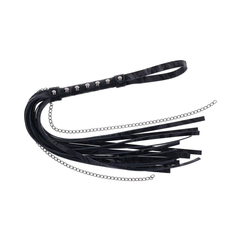Velvet Noir Chain Flogger