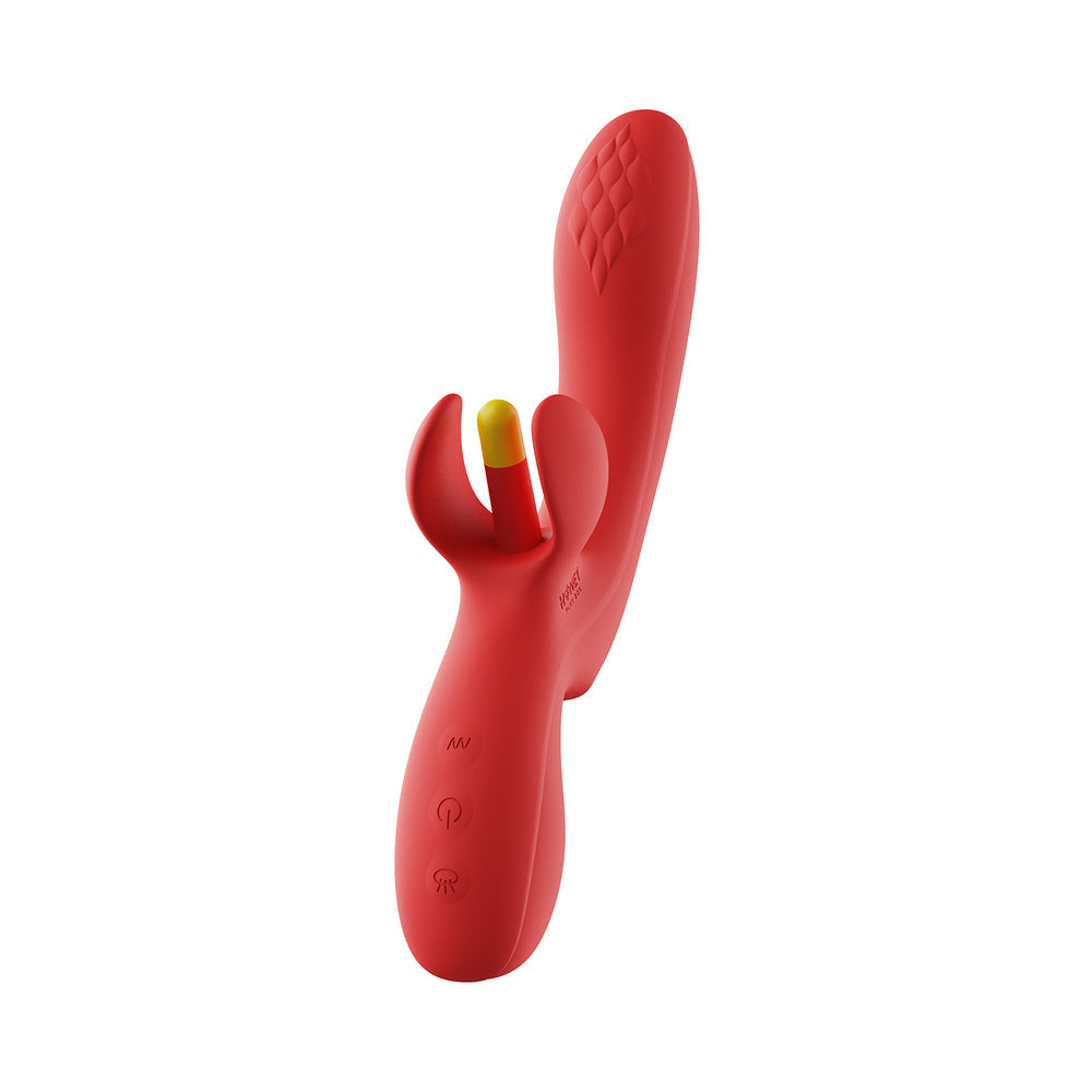 Honey Play Box Fortexa Kinky Finger Flapping Vibrator-Red