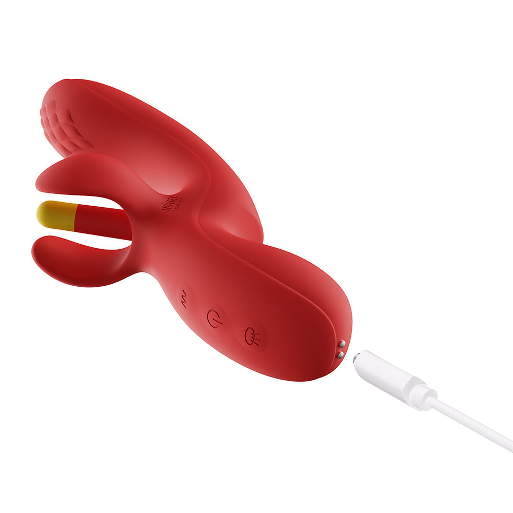 Honey Play Box Fortexa Kinky Finger Flapping Vibrator-Red