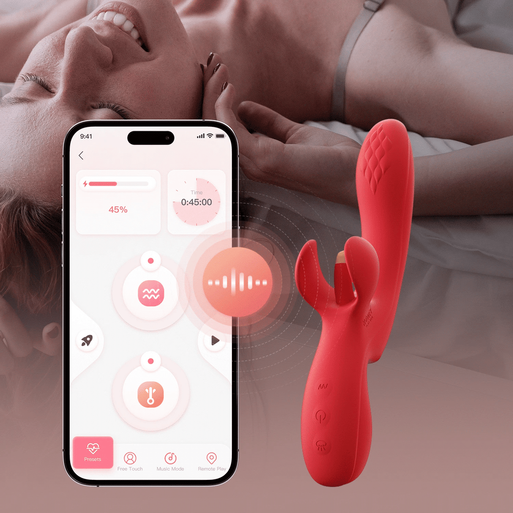 Honey Play Box Fortexa Kinky Finger Flapping Vibrator-Red