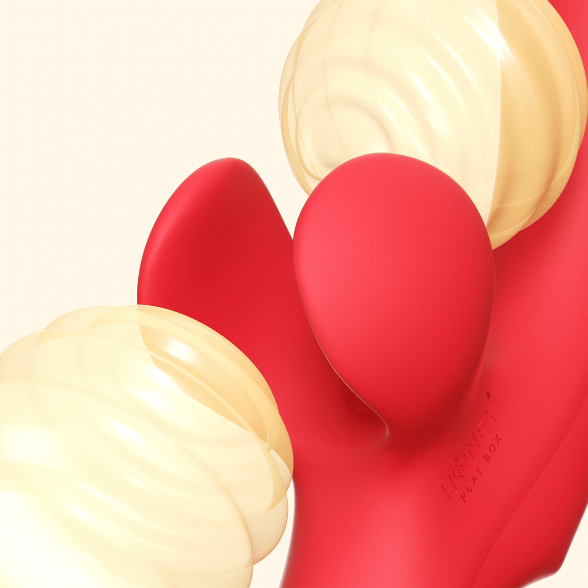 Honey Play Box Fortexa Kinky Finger Flapping Vibrator-Red