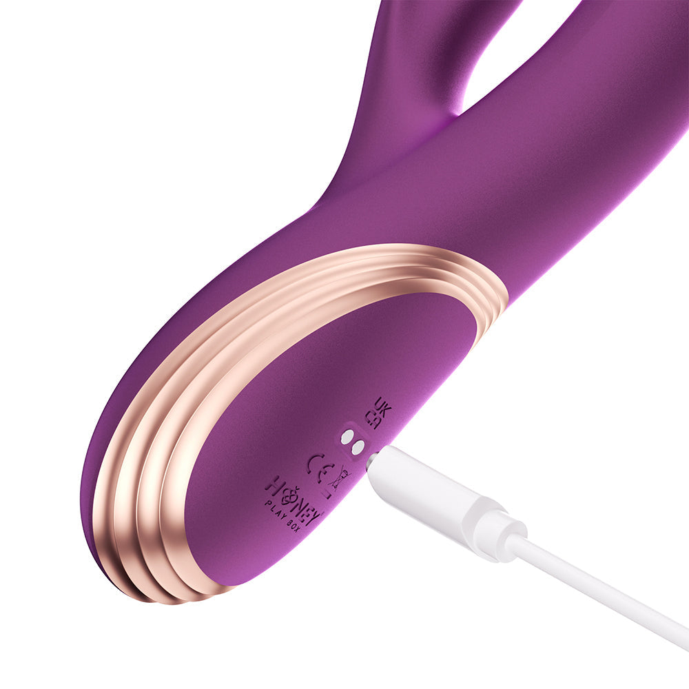 Honey Play Box Gem Rabbit Vibrator-Purple