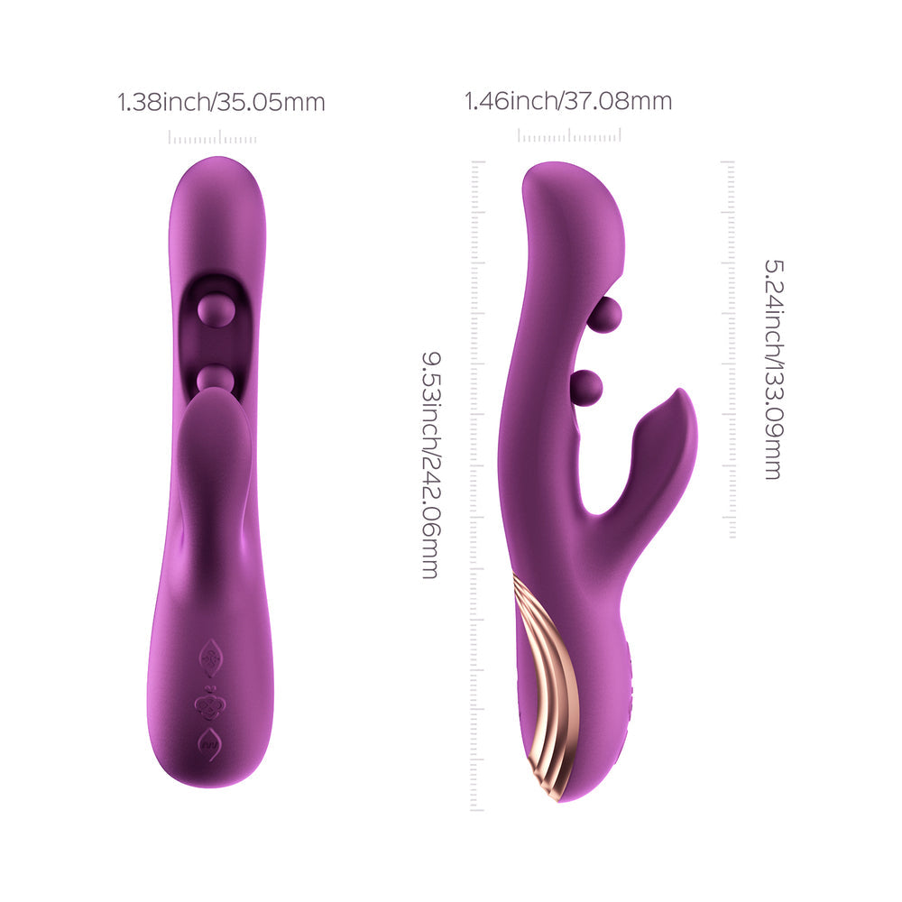 Honey Play Box Gem Rabbit Vibrator-Purple