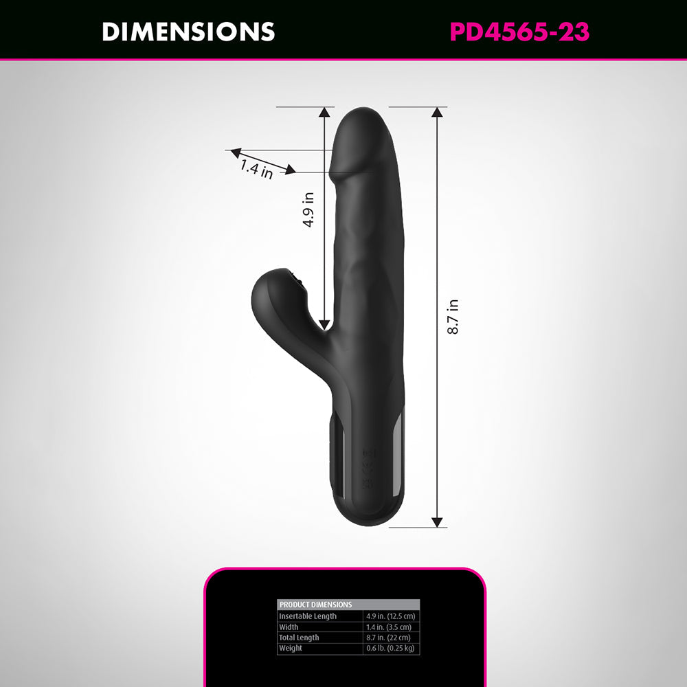 Fetish Fantasy Series Sonix Silicone Thruster - Black