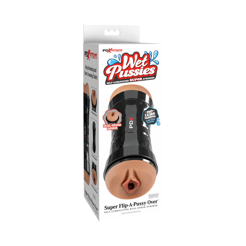 PDX Extreme Super Flip A-Pussy Over Stroker - Brown