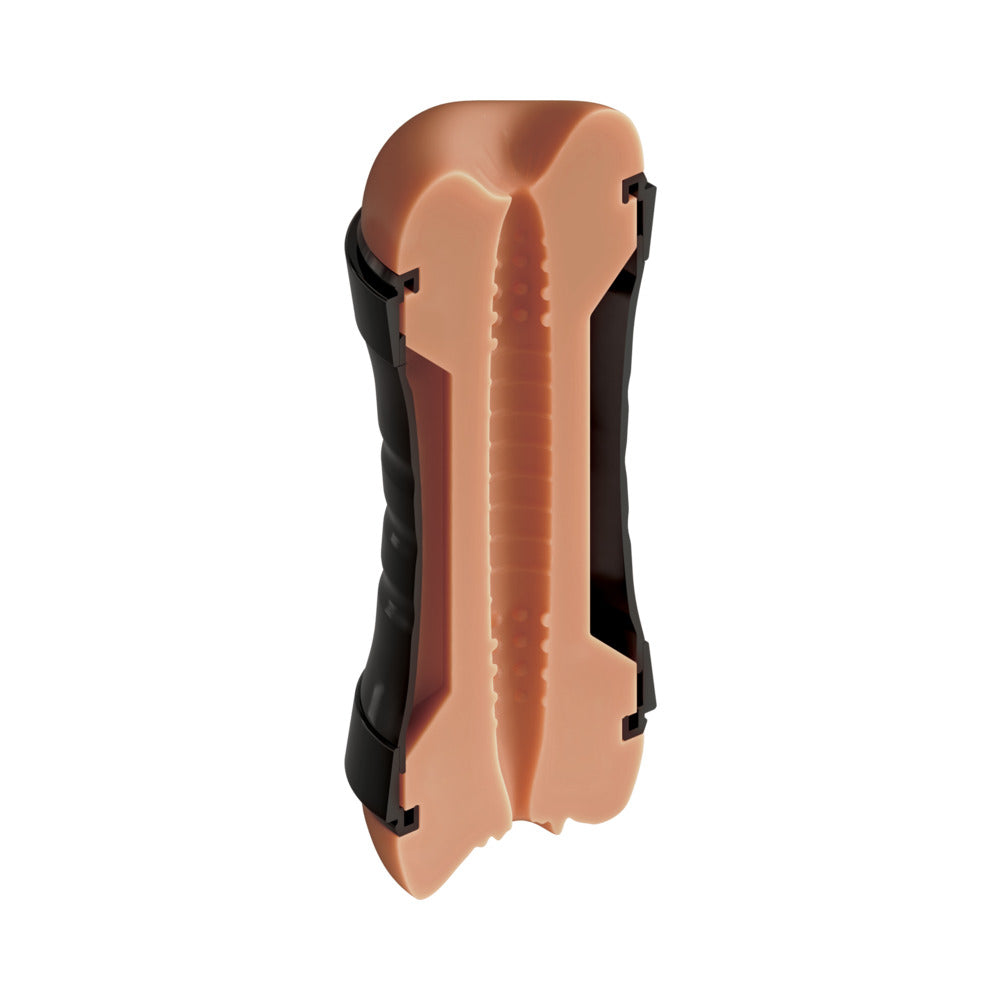 PDX Extreme Super Flip A-Pussy Over Stroker - Brown