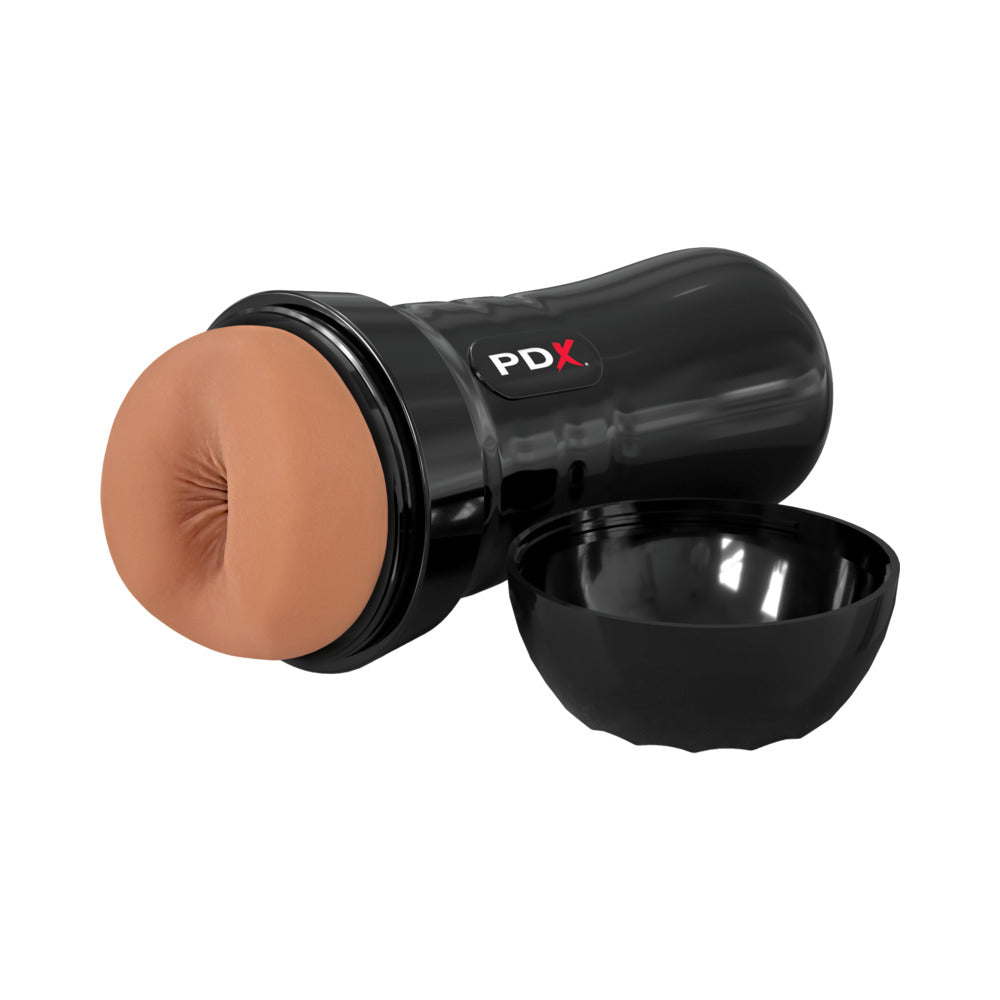 PDX Extreme Wet Bussies Super Bangin' Butthole Stroker - Brown